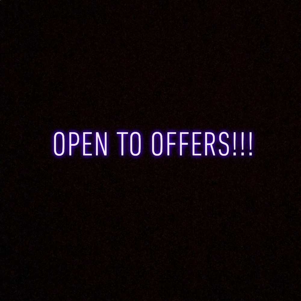 Open to offers! Won’t be sending offers to likers